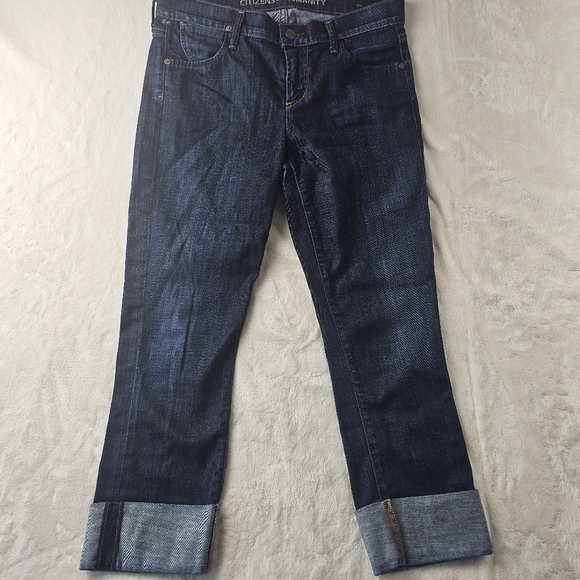 Citizens Of Humanity Denim - Citizens of humanity jeans womens 28 cropped straight leg dark blue